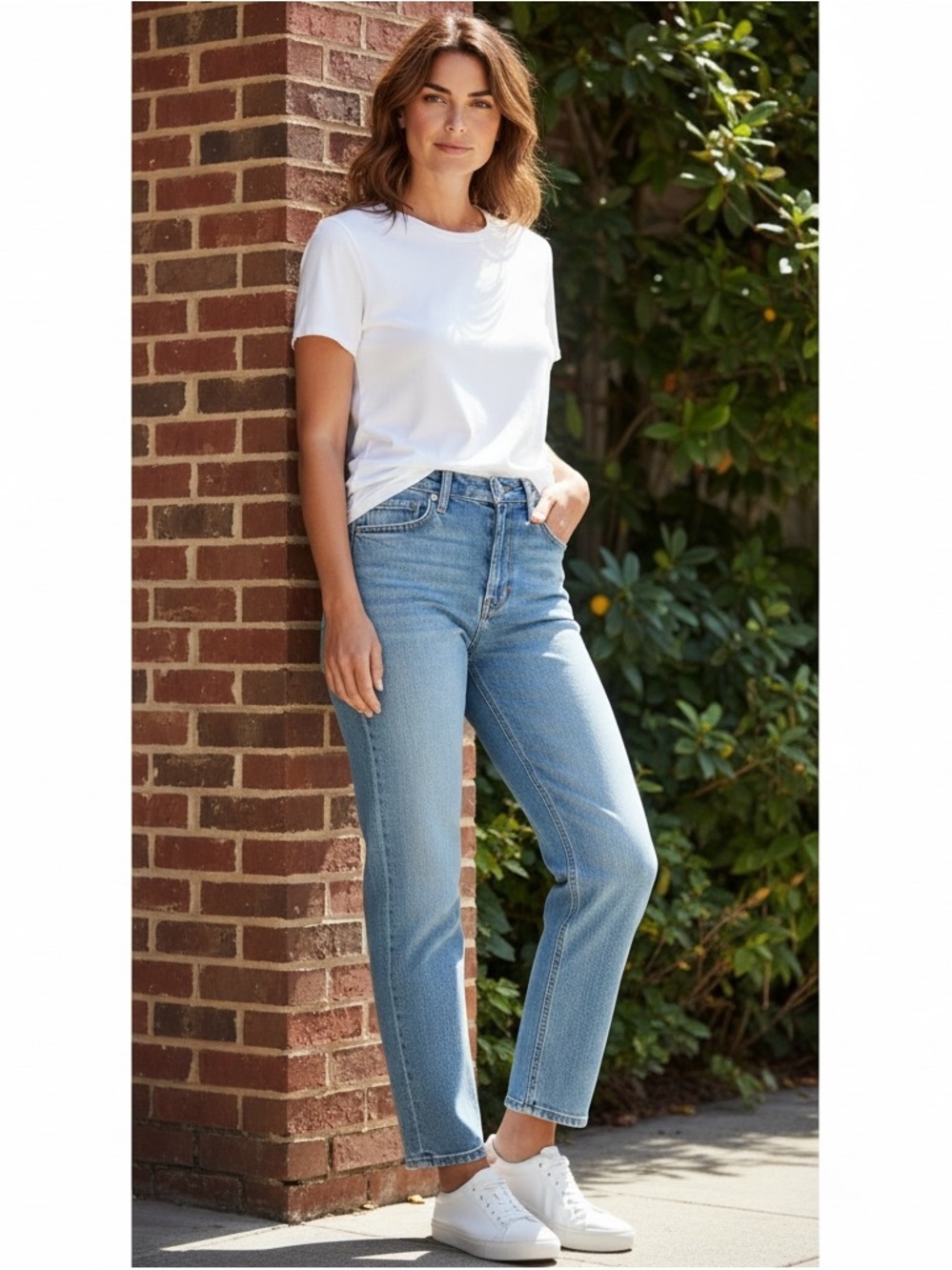 PISTOLA Cassie Super High Rise Straight Jeans Size 26 St Tropez Light Wash